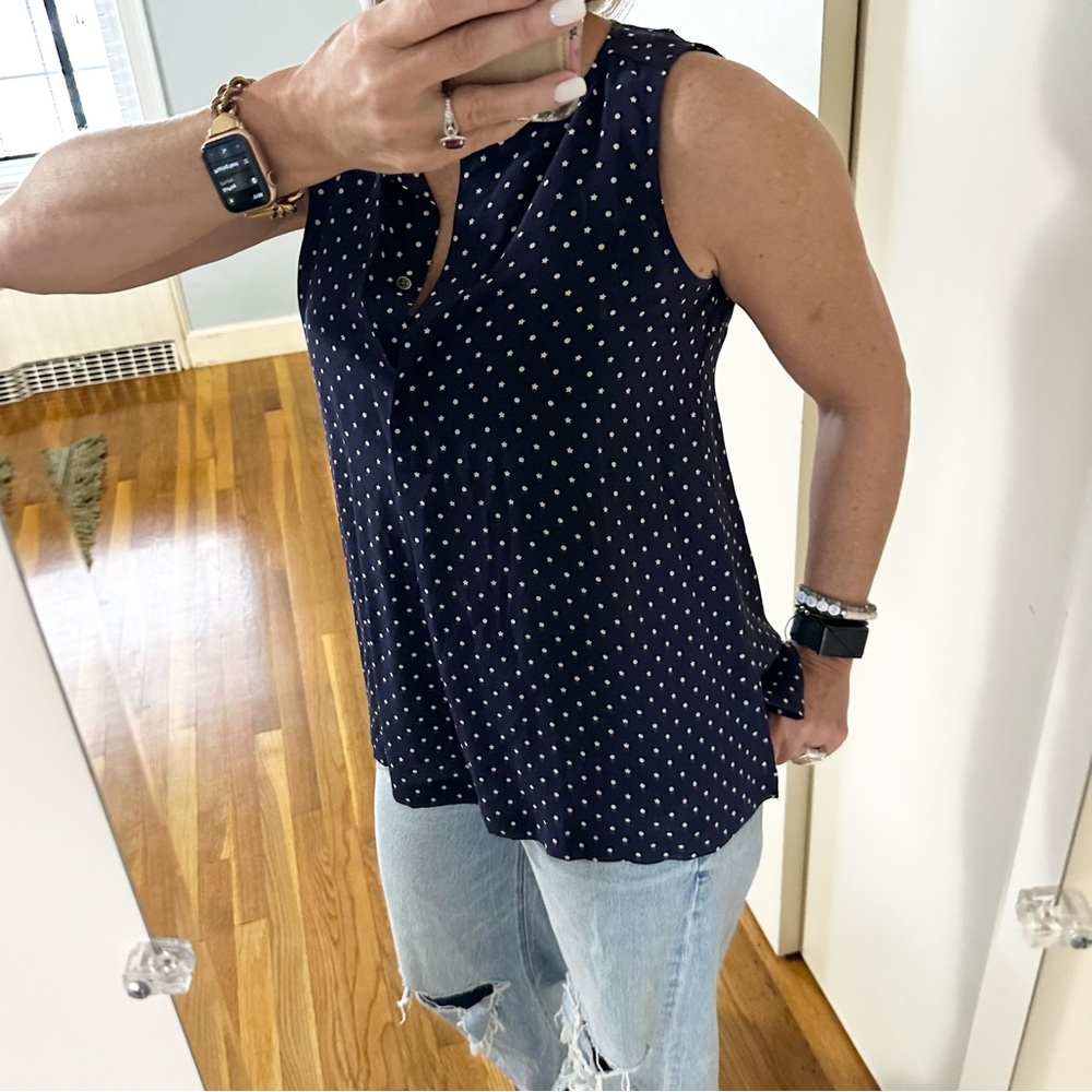 Madewell Star Scatter Silk Sleeveless Top - Picture 5 of 14